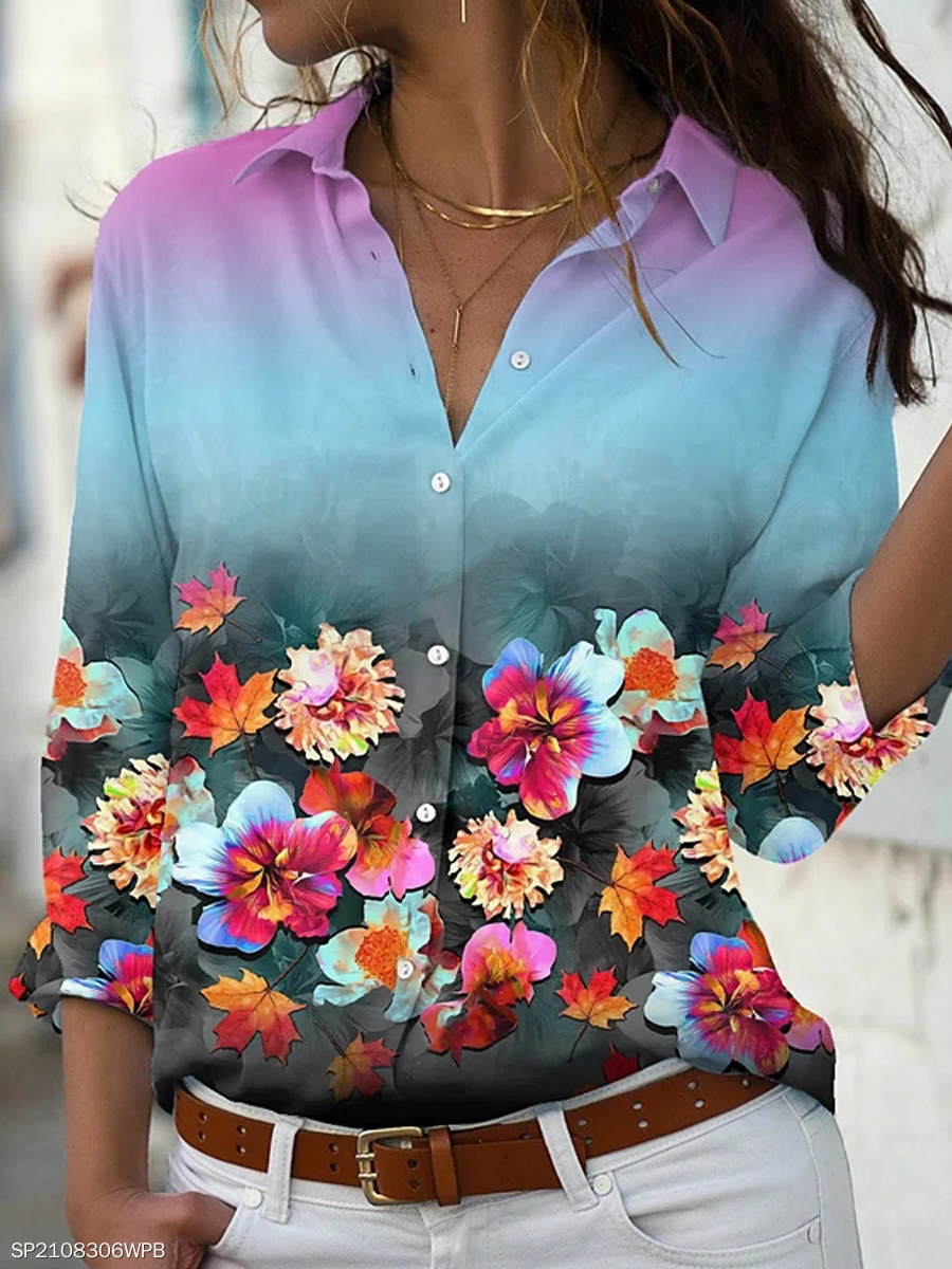 Mode femmes chemise décontracté à manches longues chemise femmes printemps et automne nouvelles femmes blouses