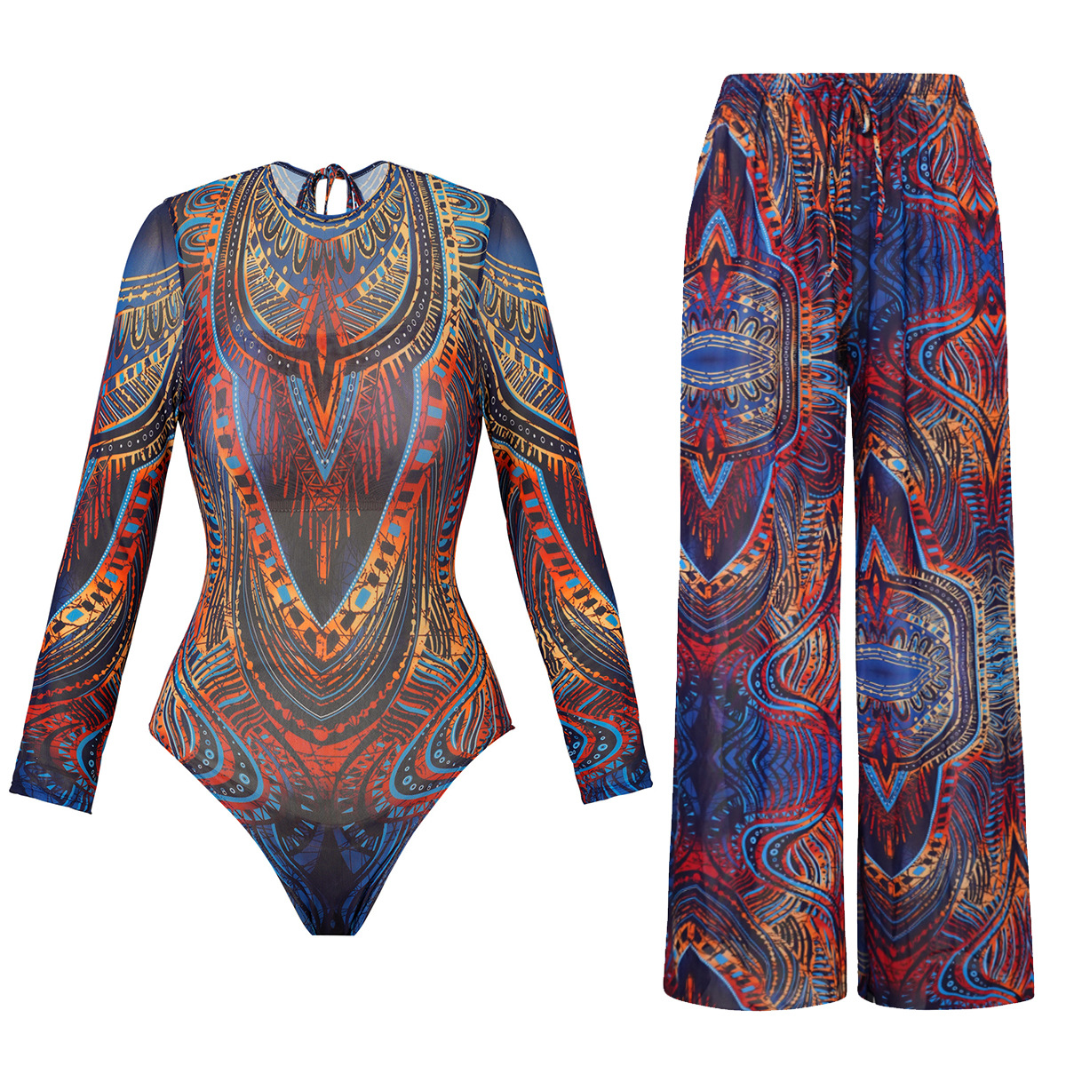 Maillot de bain intelligent pour femmes, Sexy, manches longues, Body complet, Куvelaльник, pantalon Long, Anti-UV, Protection solaire, maillot de bain deux pièces, nouvelle collection 2025