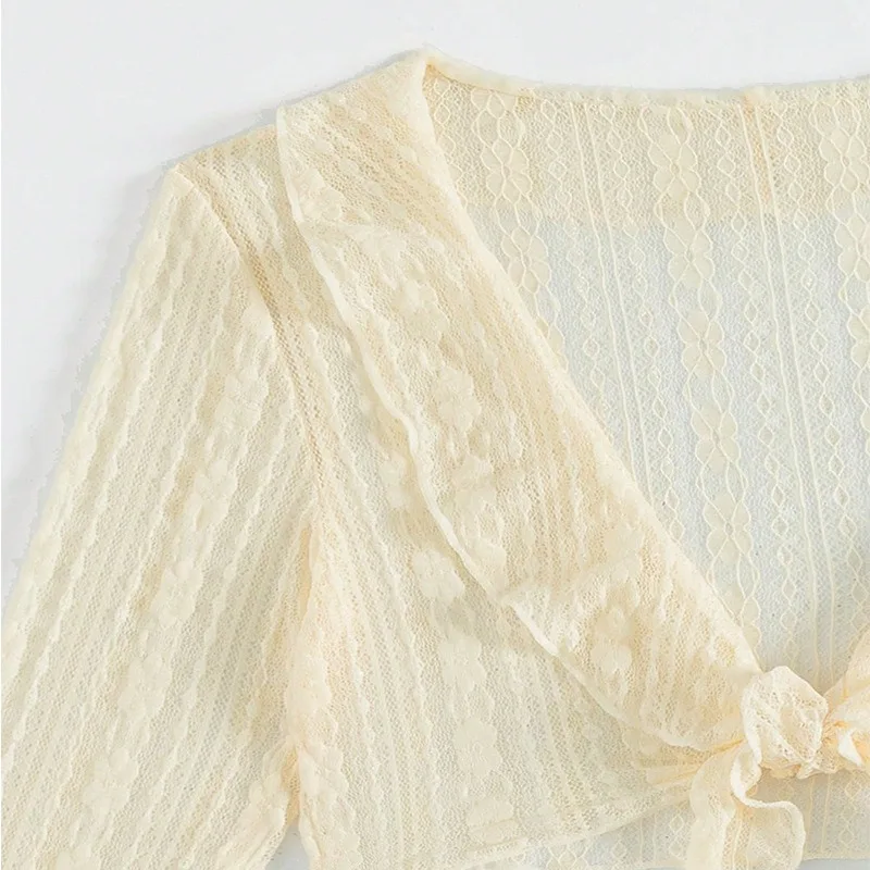 2025 femmes maillot de bain à manches longues couvrir maillots de bain Sexy quatre pièces été solide Bikini ensemble brésilien maillots de bain fête maillot de bain