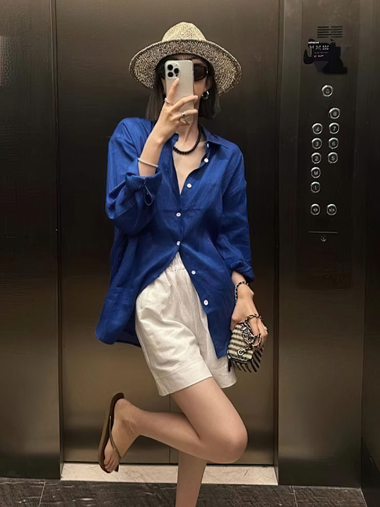 Chemise surdimensionnée en coton et lin à manches longues pour femmes, chemise longue blanche, printemps été, vêtements d'extérieur décontractés, haut basique, chemisier