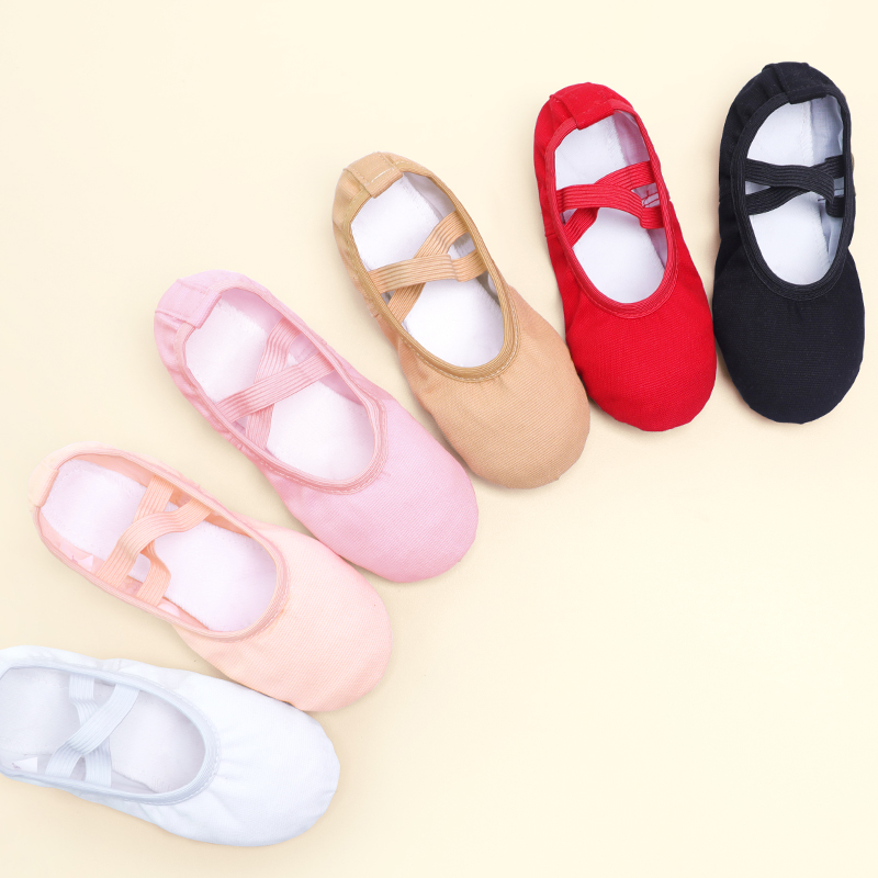 Chaussures de Ballet pour filles et enfants, pantoufles de danse classiques à semelle fendue en cuir souple, ballerine pour garçons et femmes, chaussures de danse de Yoga et de gymnastique du ventre