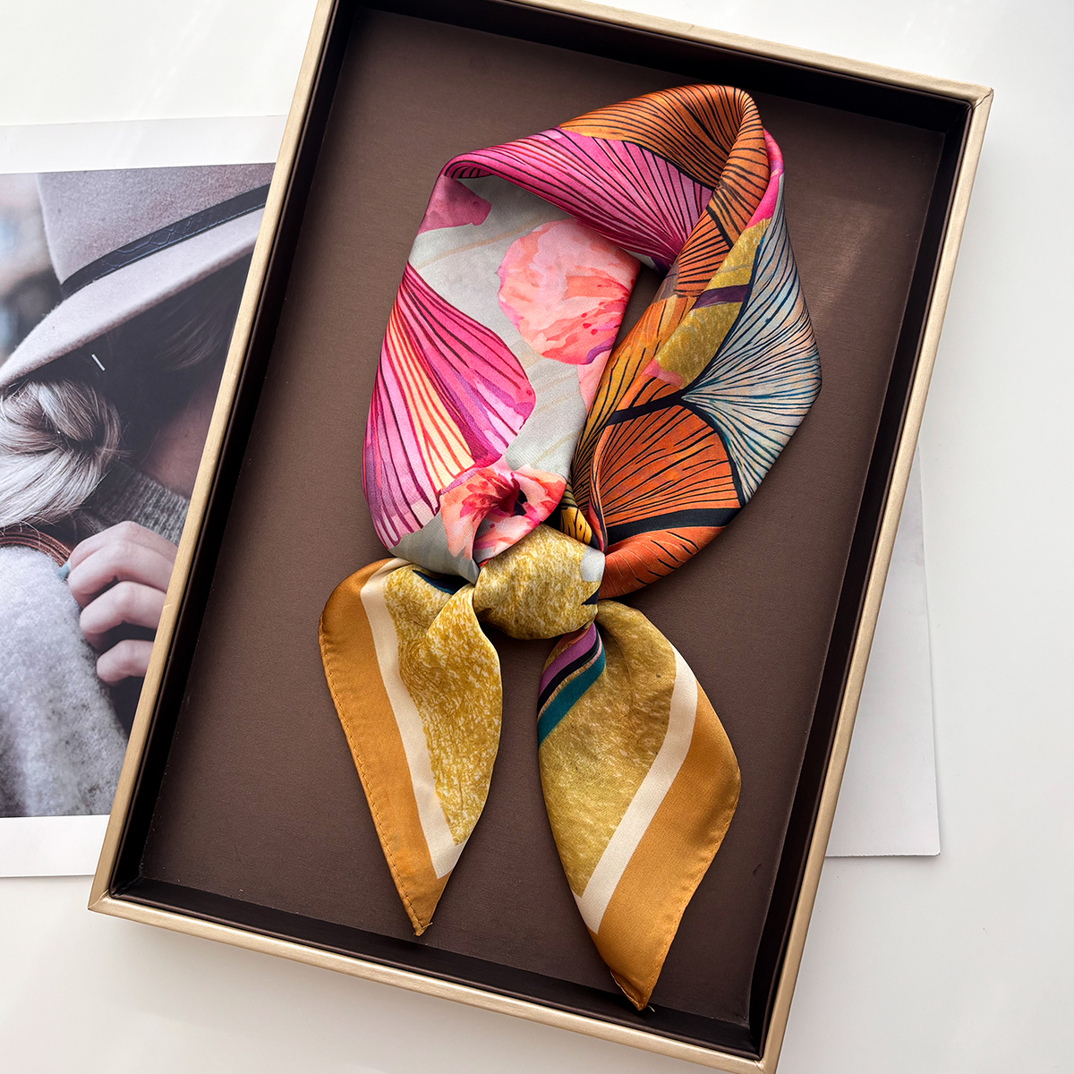 Foulard carré de luxe pour femmes, élégant, imprimé, Hijab, châle, couleur unie, tache douce, Imitation soie