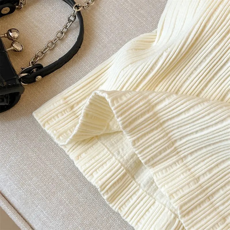 Débardeur en tricot d'été sans manches à col en V pour femme, blanc et noir, style décontracté basique, débardeur à épaules dénudées, sexy, dos nu, crop top