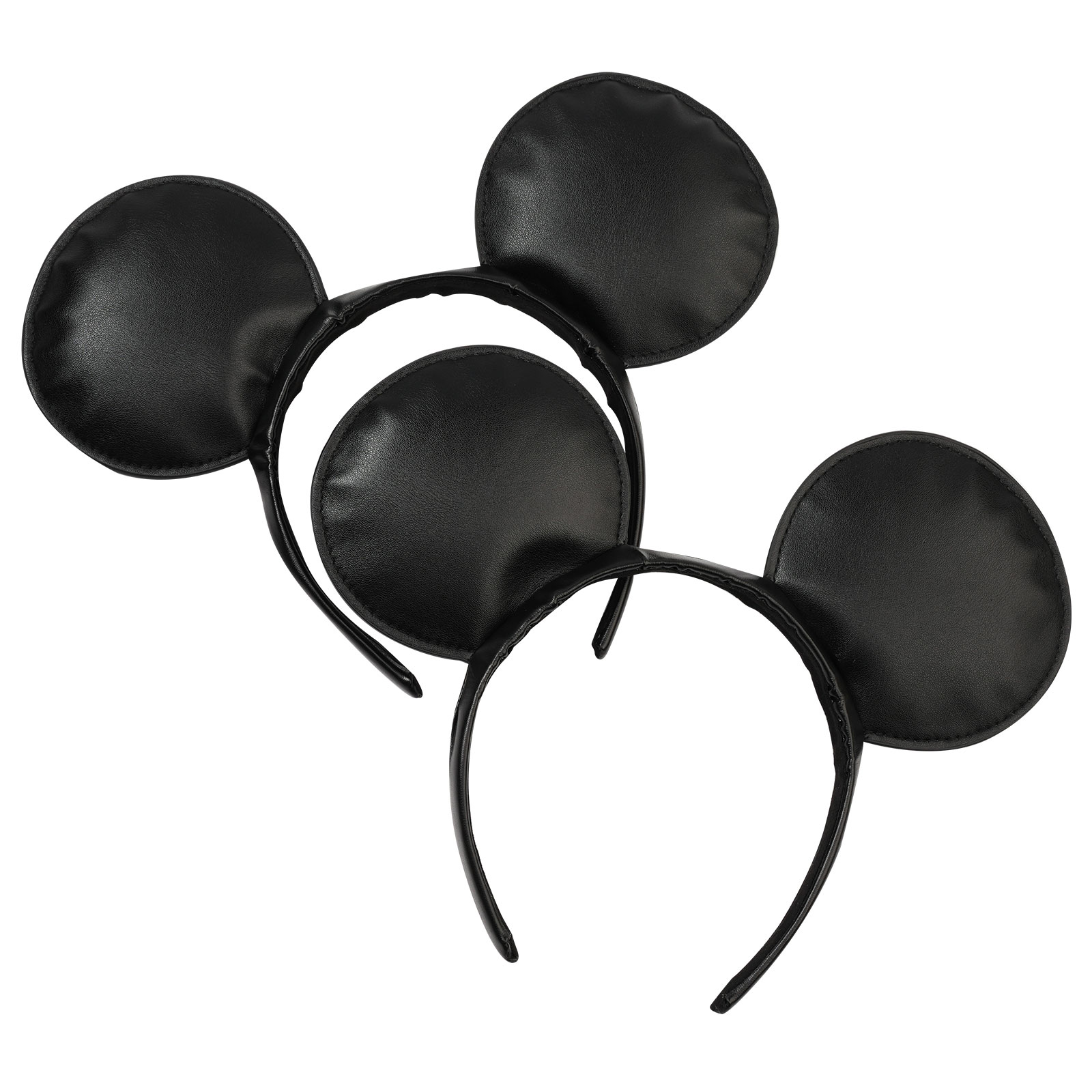 Serre-tête en tissu fait main pour garçons, motif oreilles de souris de dessin animé, sans nœud, style mignon, accessoire de coiffure pour femmes