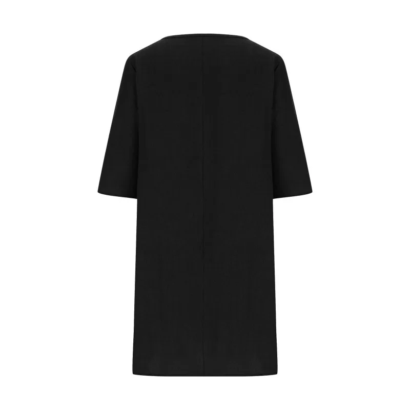 Robe d'été décontractée en coton et lin pour femmes, vêtements de mode Y2k, streetwear vintage, confortable, adt Harajuku