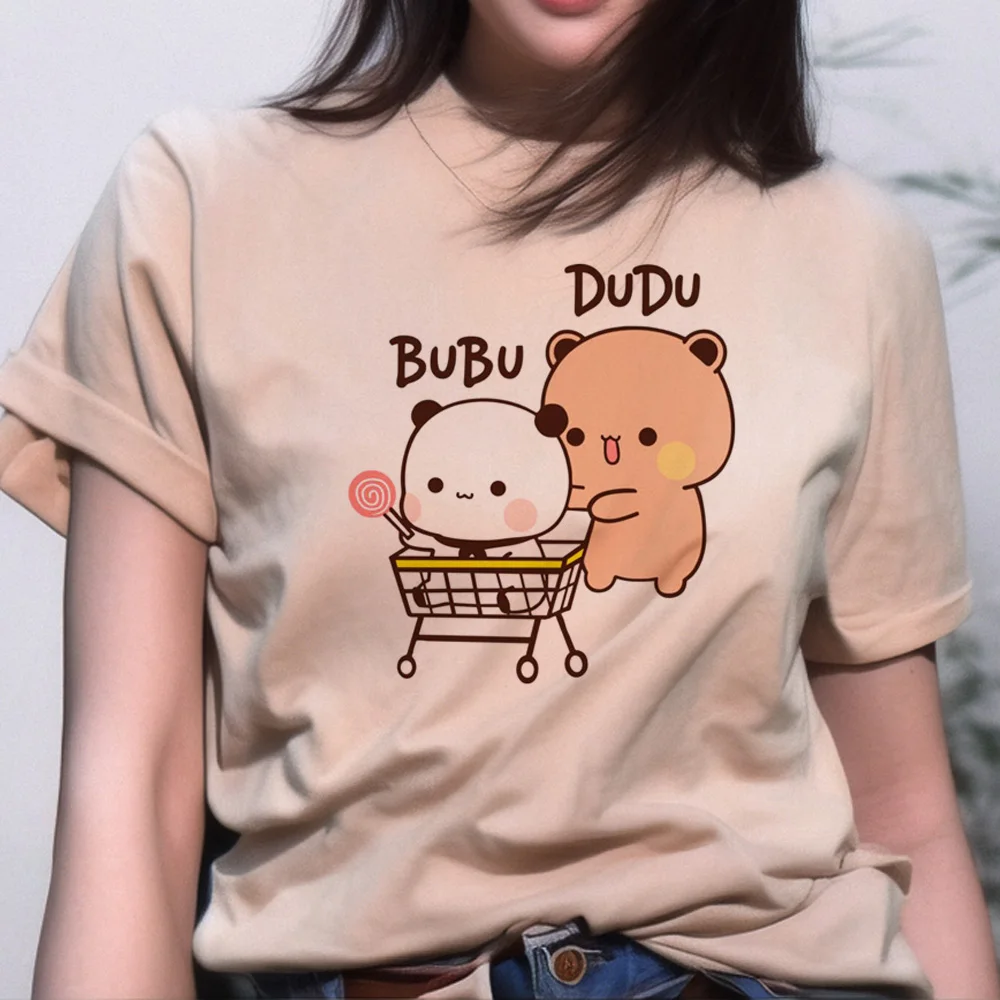 T-shirt décontracté Bubu et Dudu pour femmes, haut de créateur féminin, vêtements de rue, mode 2024