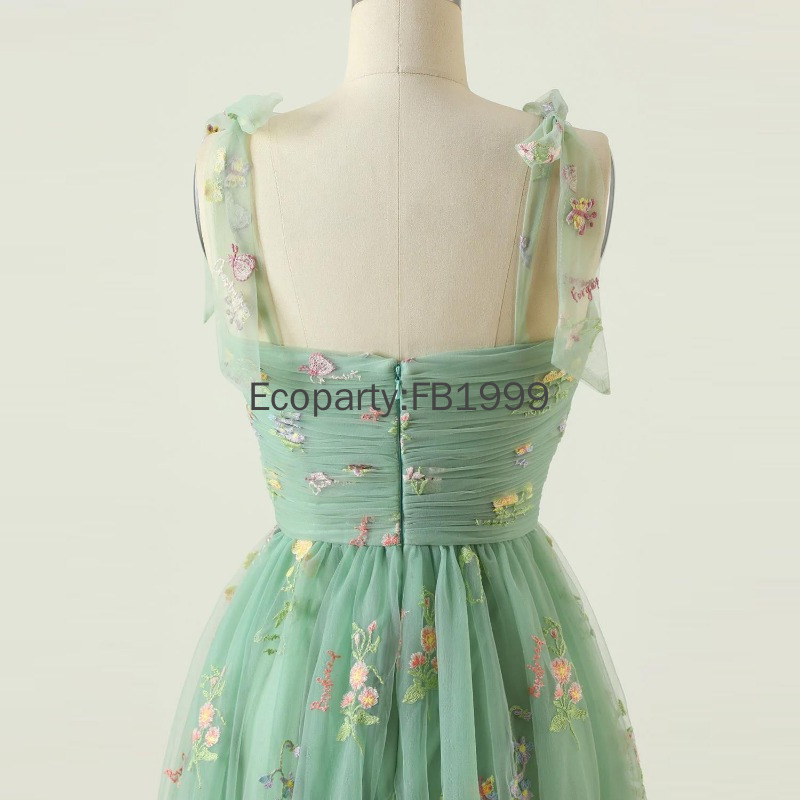 Robe de soirée élégante pour femmes, sangle en maille, fibre de dentelle, broderie, robe de banquet de Dubaï, robes de Rh, robe éducative féminine, nouveau, 2025