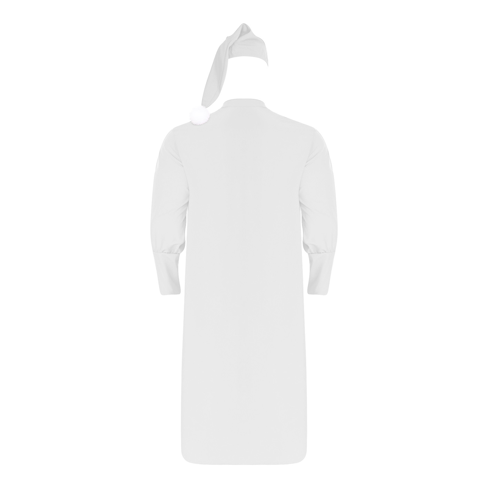 Robe de nuit Vintage Renaissance pour hommes, chemise de nuit ample à manches longues avec chapeau, pyjama de carnaval de noël, Costume de fête, vêtements de nuit