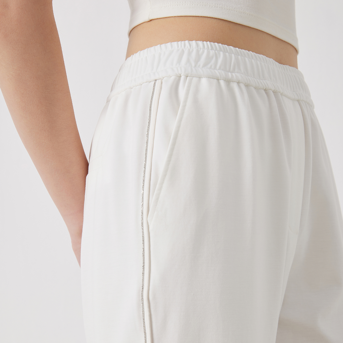 K3049W Vêtements pour femmes de qualité supérieure, pantalon en coton Pima pour femmes, pantalon long décontracté pour femmes