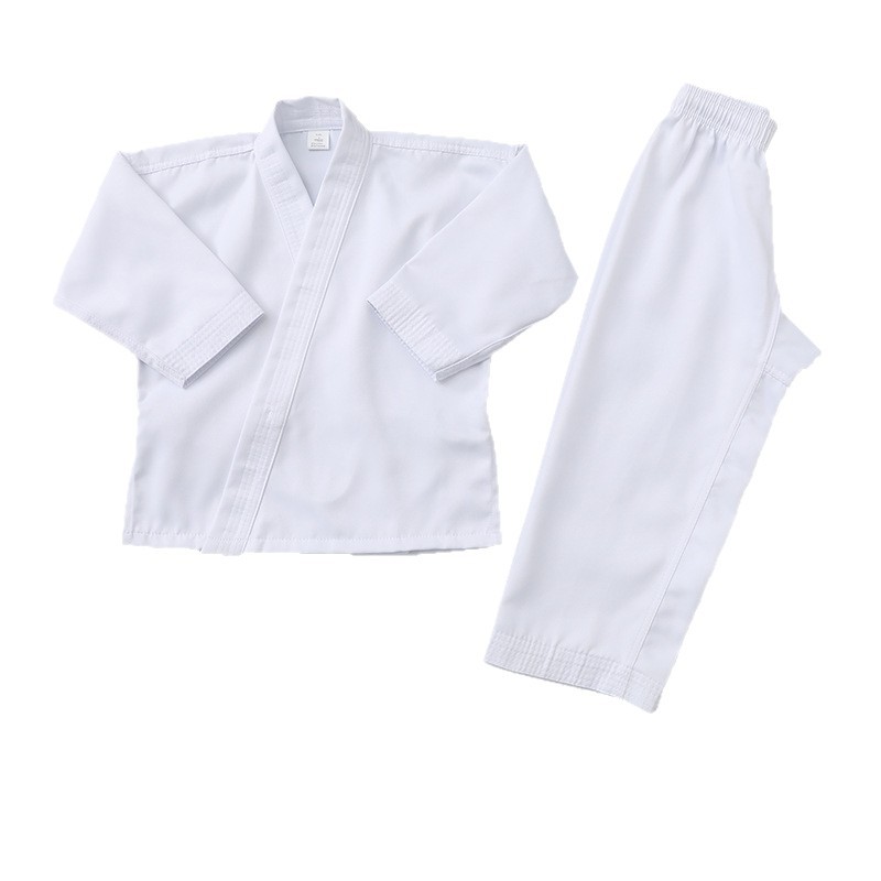 Uniforme d'arts martiaux pour adultes en coton et polyester, absorbant et respirant, vêtements d'entraînement spéciaux pour le karaté et autres sports