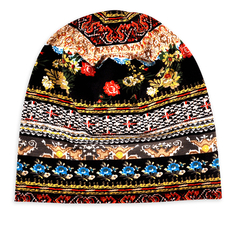 Bonnet de Chemo Baggy Slouchy pour Femme, Bonnet de Sommeil, Bonnet Tête de Mort
