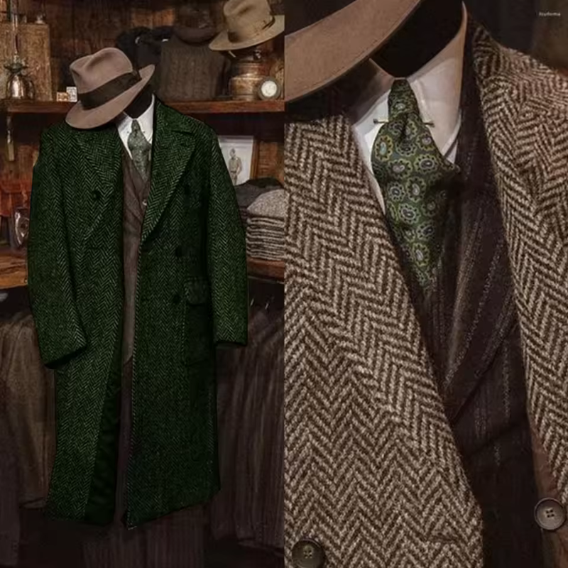 Blazers décontractés pour hommes, manteaux en mélange de laine, trench-coats pour hommes, vestes croisées classiques, chaudes, pour le sport, les fêtes, le shopping et les affaires