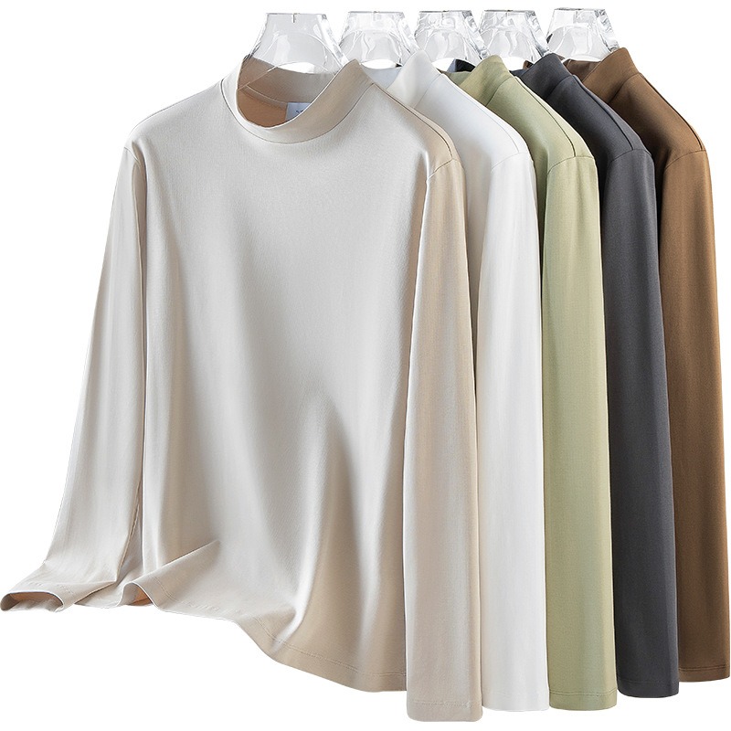 T-shirts en Soie de Mûrier Légère et Luxueuse, Élastiques, Haut de Gamme, à Manches Longues, de Qualité, Antistatiques, Confortables, Sous-vêtements Thermiques