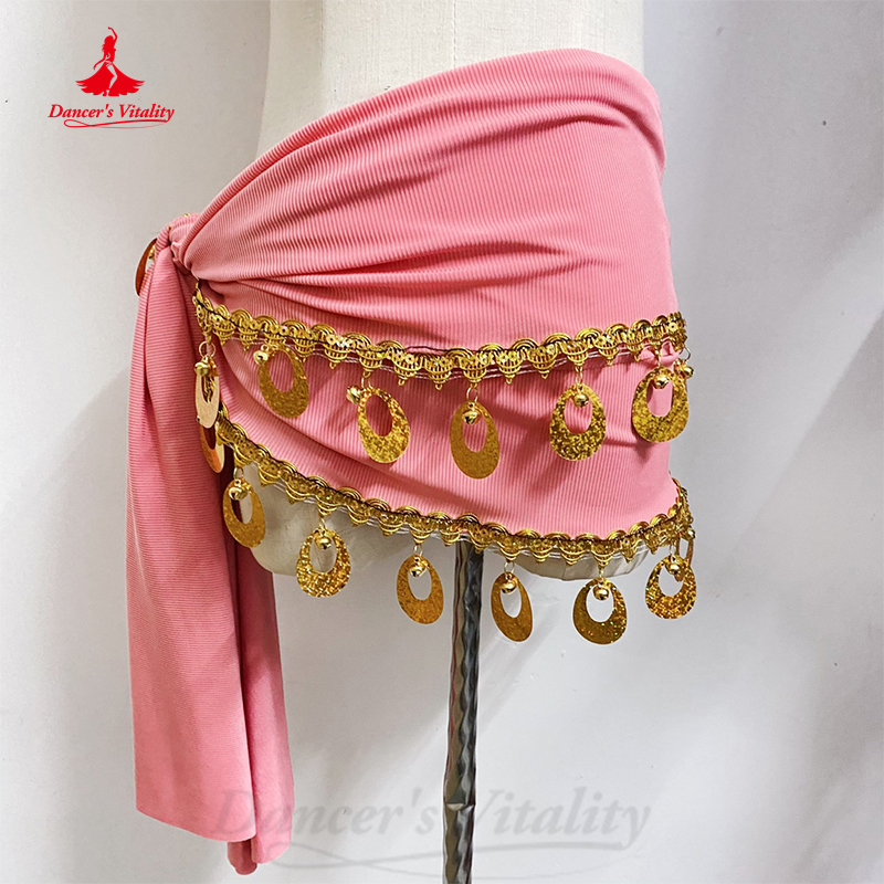 Costume de danse du ventre pour femmes, vêtements de pratique orientale, ceinture de pièces d'or, écharpe de hanche pour filles