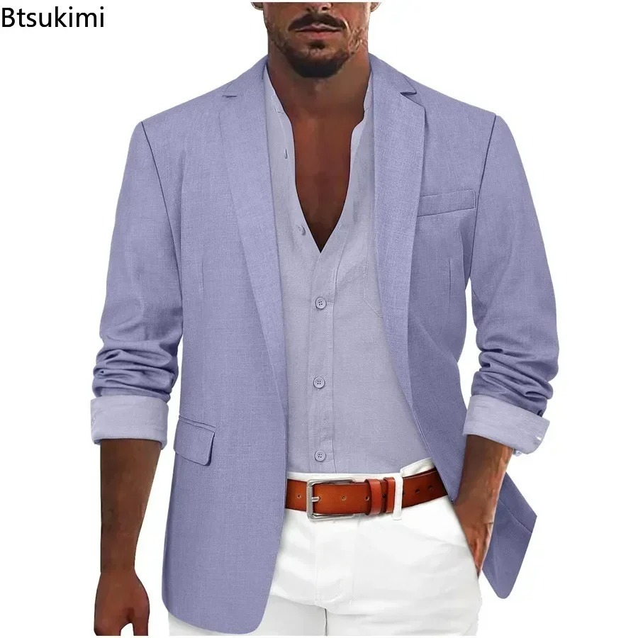 2026 Mode Vêtements Pour Hommes D'affaires Blazer Décontracté Manteaux Classique Bouton Unique Slim Fit Costume Vestes Élégant Gentleman Costume Hauts
