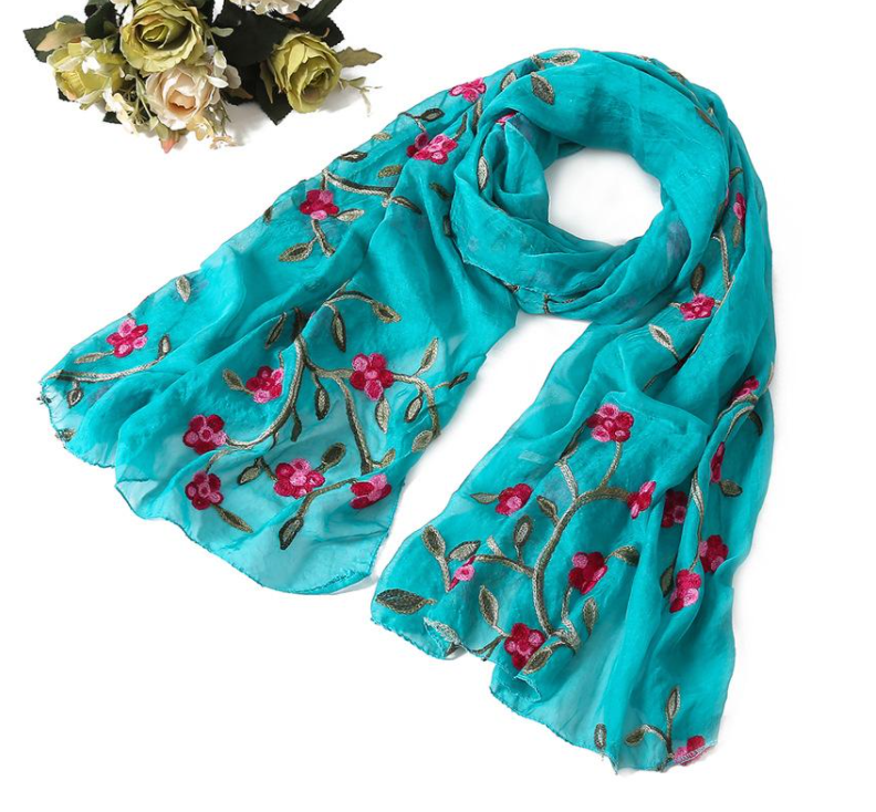 YLWHJJ-Écharpe de Marque en Soie pour Femme, Châles et Enveloppes, Pashmina, Étoles de Plage, Hijab, Printemps et Été