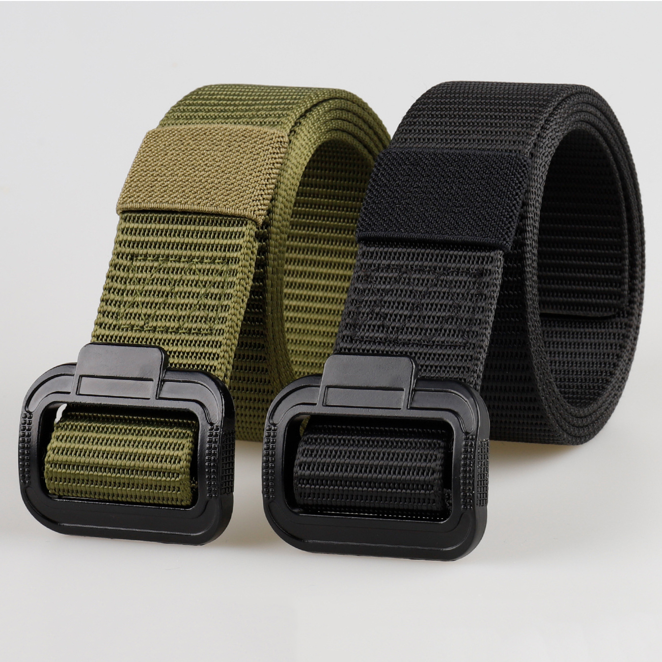 Ceinture tactique de sport pour hommes et femmes – Matériau en toile de nylon, boucle solaire en métal, idéale pour un usage extérieur et quotidien