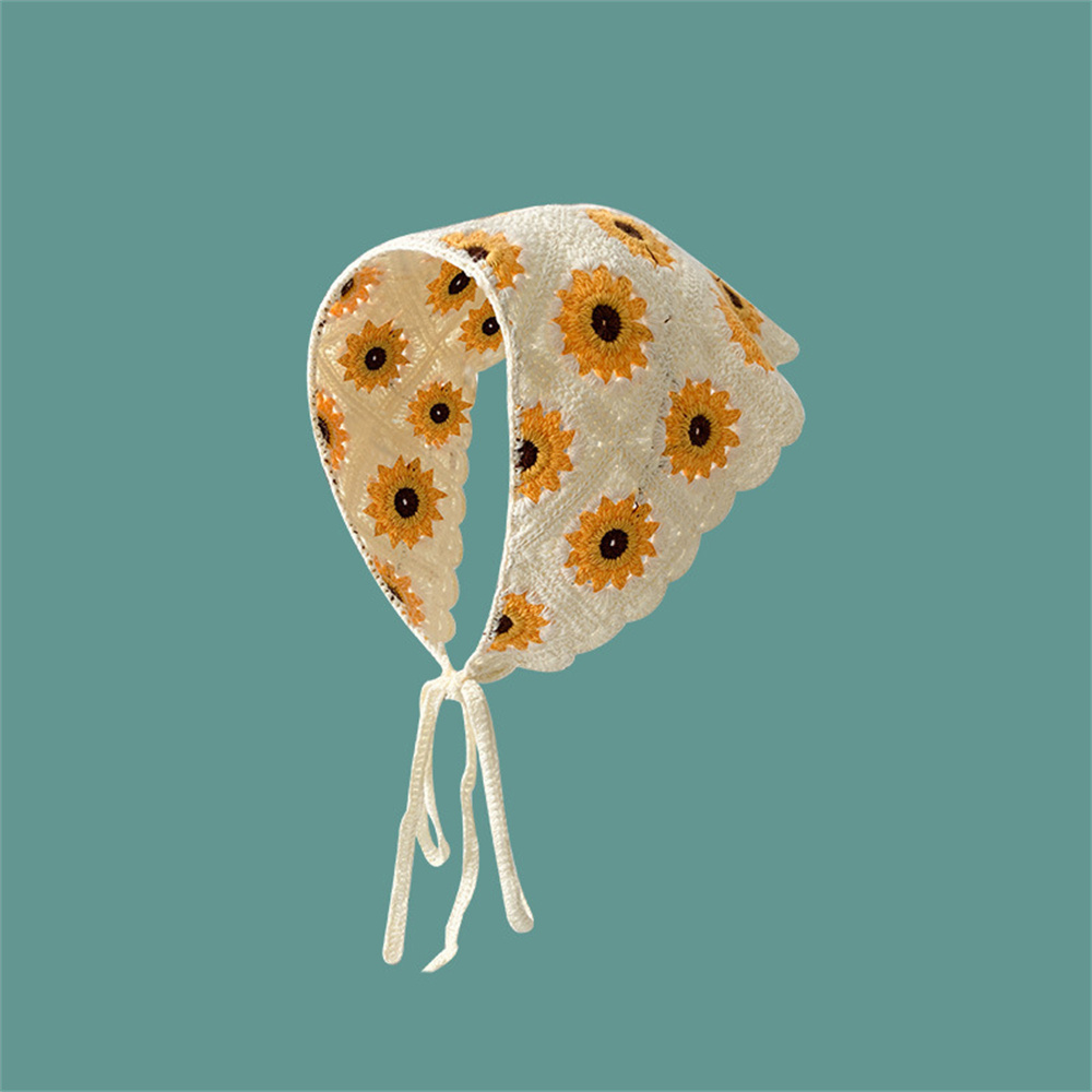 Foulards en dentelle, bandeaux en laine tricotée pour femmes et filles, écharpes pour cheveux, bandeaux de mode, serre-têtes féminins, coiffes