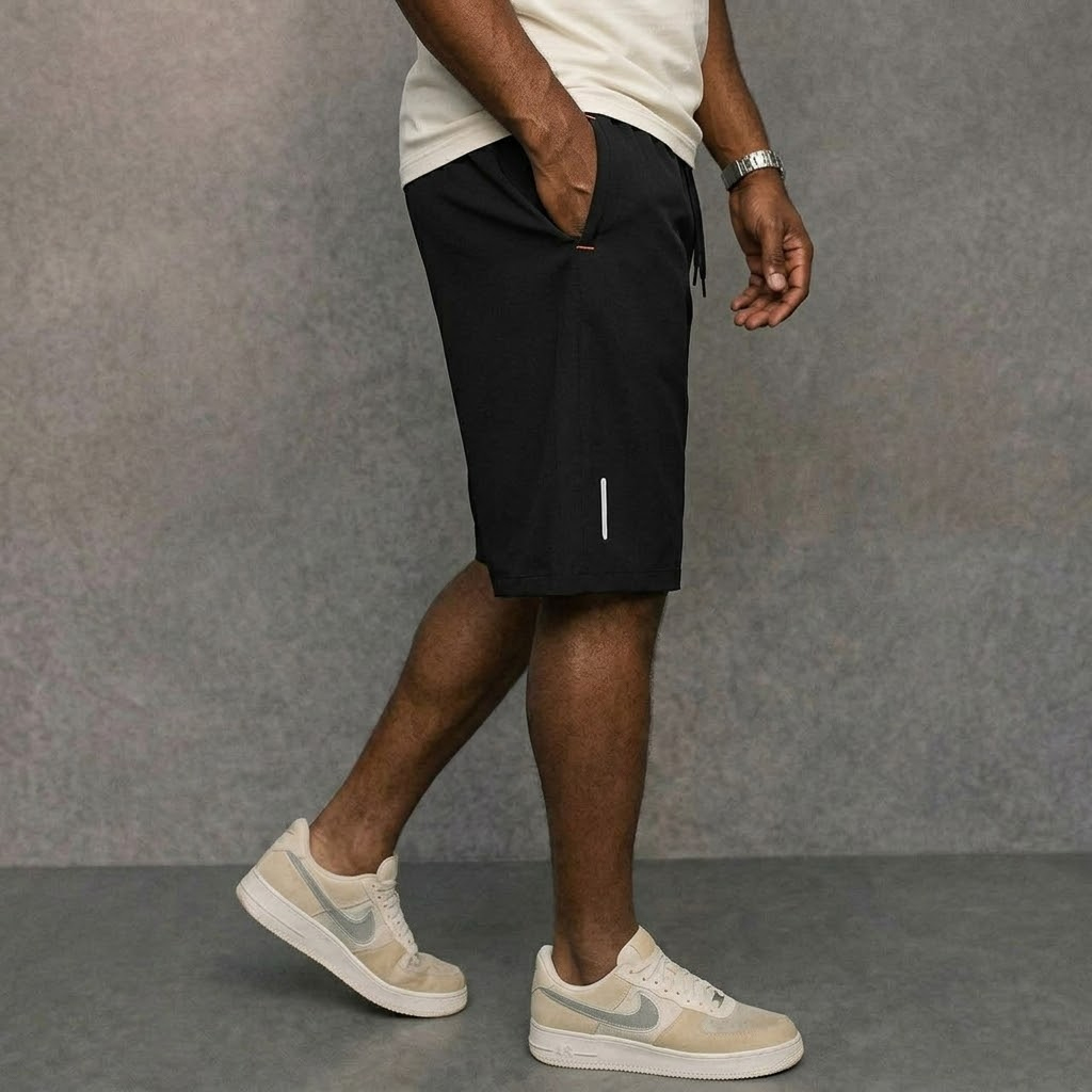 Shorts de travail d'été pour hommes, séchage rapide, athlétiques, pour la gym, décontractés, de randonnée, de plage, avec poches zippées, grande taille, coupe ample