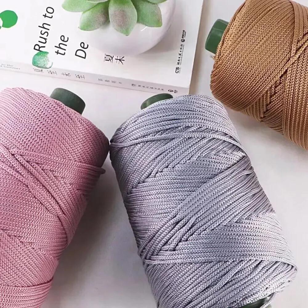 Fil de soie glacée léger de 225g, fabriqué à la main pour les chapeaux frais d'été, les chapeaux de soleil, les paniers de rangement, les coussins de siège, le fil