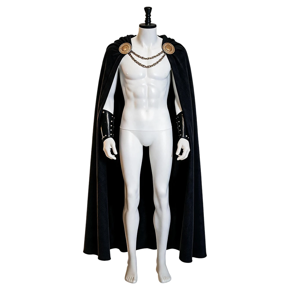 Costume de cosplay d’Agamemnon d’« L’Odyssée » pour hommes adultes, ensemble complet comprenant l’uniforme et la cape, idéal pour Halloween, les carnavals et les jeux de rôle.