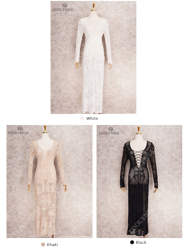 Robe de plage en crochet pour femmes, vêtements de plage sexy, nouvelle collection, Kaftan rond, Q194
