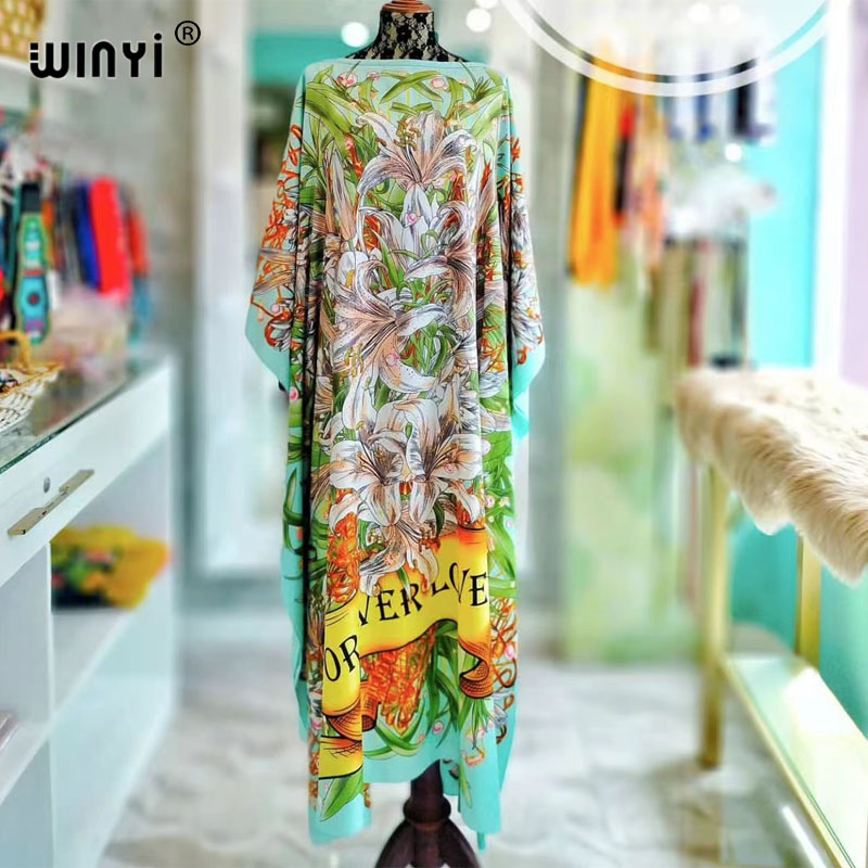 WINYI-Robe de soirée surdimensionnée pour femmes, tenue de plage, style africain, sexy, dubaï, abaya