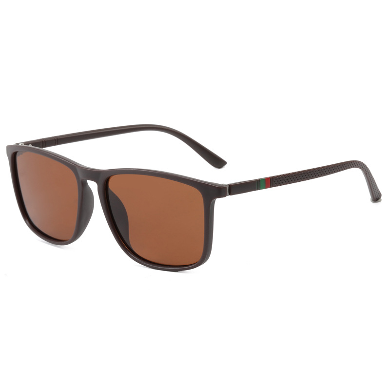 Hommes de luxe lunettes de soleil mode Vintage carré Ultra léger TR90 cadre conduite pêche lunettes de soleil pour homme UV400 lunettes