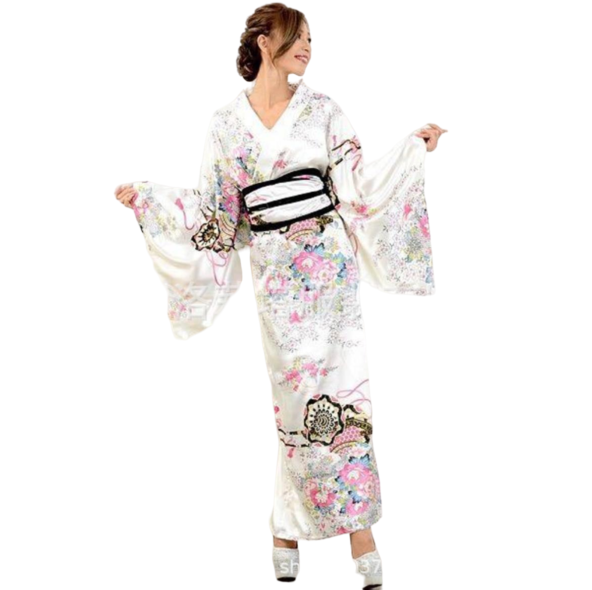 Kimono Yukata traditionnel japonais avec Obi, robe de soirée Vintage pour femmes, robe Geisha, Festival, spectacle de bal, Cosplay