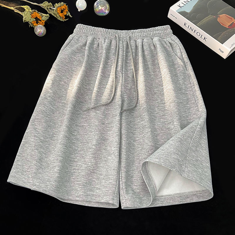 2025 Shorts de sport de couleur unie pour hommes et femmes, amples, de plage, décontractés, nouvelle collection d'été, Streetwear pour hommes et femmes