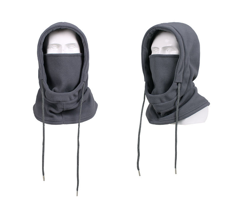 Cagoule polaire chaude pour hommes et femmes, masque facial d'hiver, chauffe-cou, casquette à capuche, coupe-vent, couvre-tête thermique, bonnets Bandana