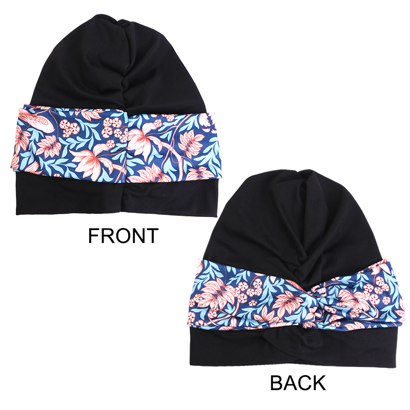 Nouveau noeud torsadé imprimé fleuri musulman Turban femmes Hijab chimio casquette Bonnet Strech indien foulard Bandana chimio bonnets casquettes couverture
