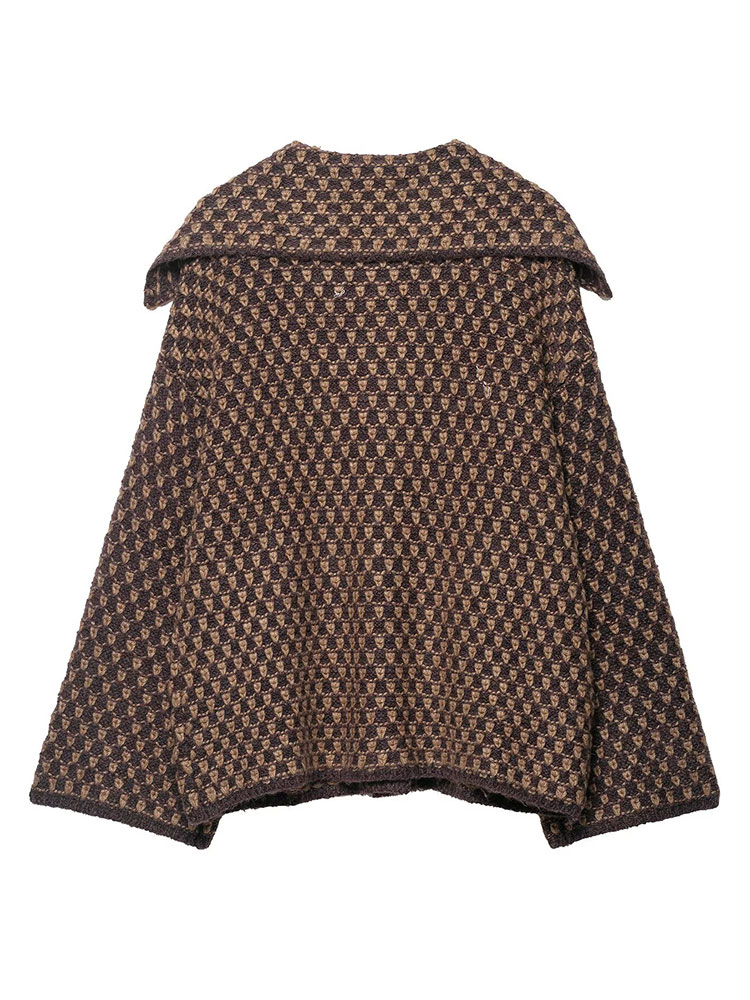 Veste Printemps HH 2026 pour Femmes, Cardigan Tricoté Décontracté Ample, Col Revers, Simple Boutonnage, Manches Longues, Manteau Pull, Hauts de Rue