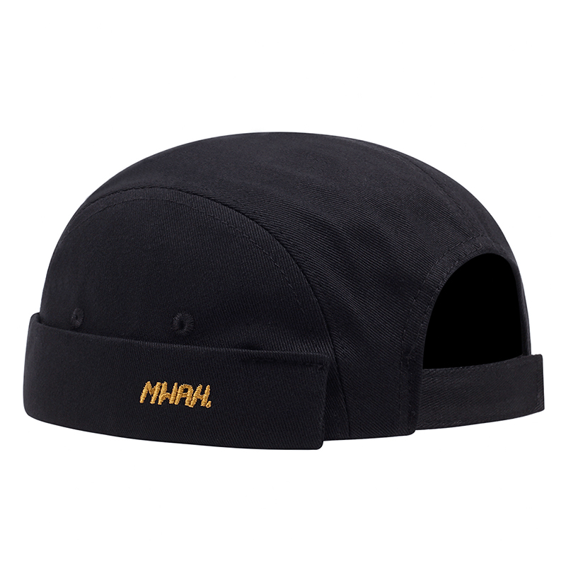 Nouvelle mode Summe broderie peau de Melon chapeaux sans bords pour hommes femmes Bonnet marque de mode Yuppie Cool Hip Hop PunkDocker casquette