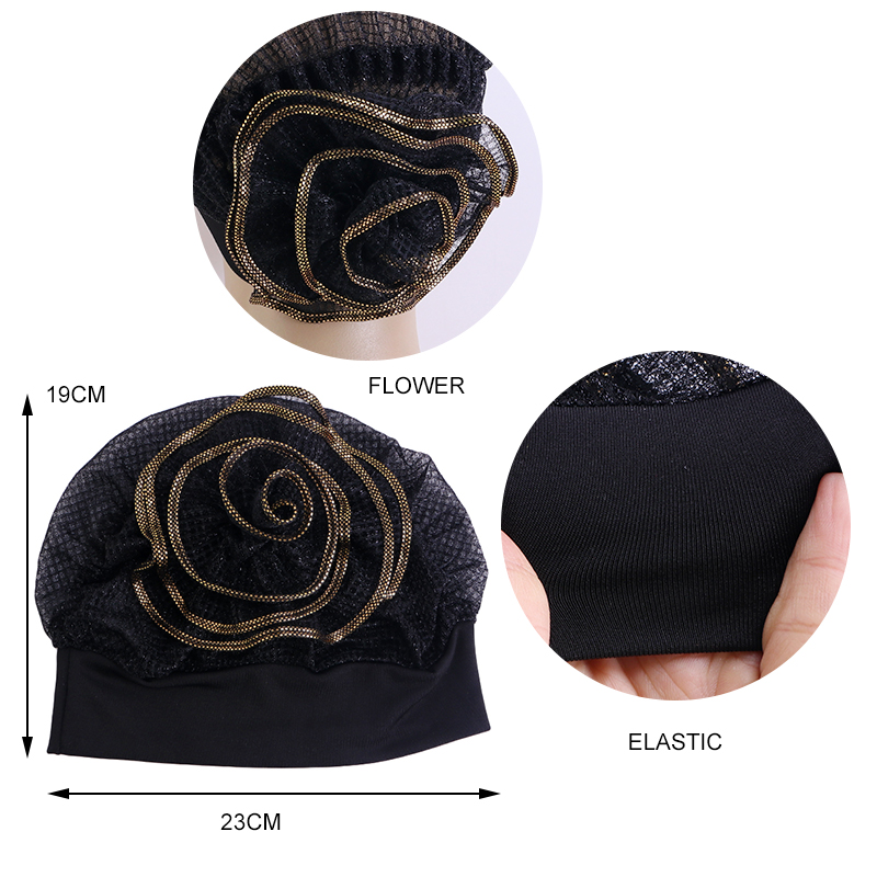 Turban Kendny à fleurs pour femmes musulmanes, chapeau pour perte de cheveux, chimio, bandanas, bonnet intérieur, bonnet pour cancer Ninja, bonnet rond, casquettes, nouveau