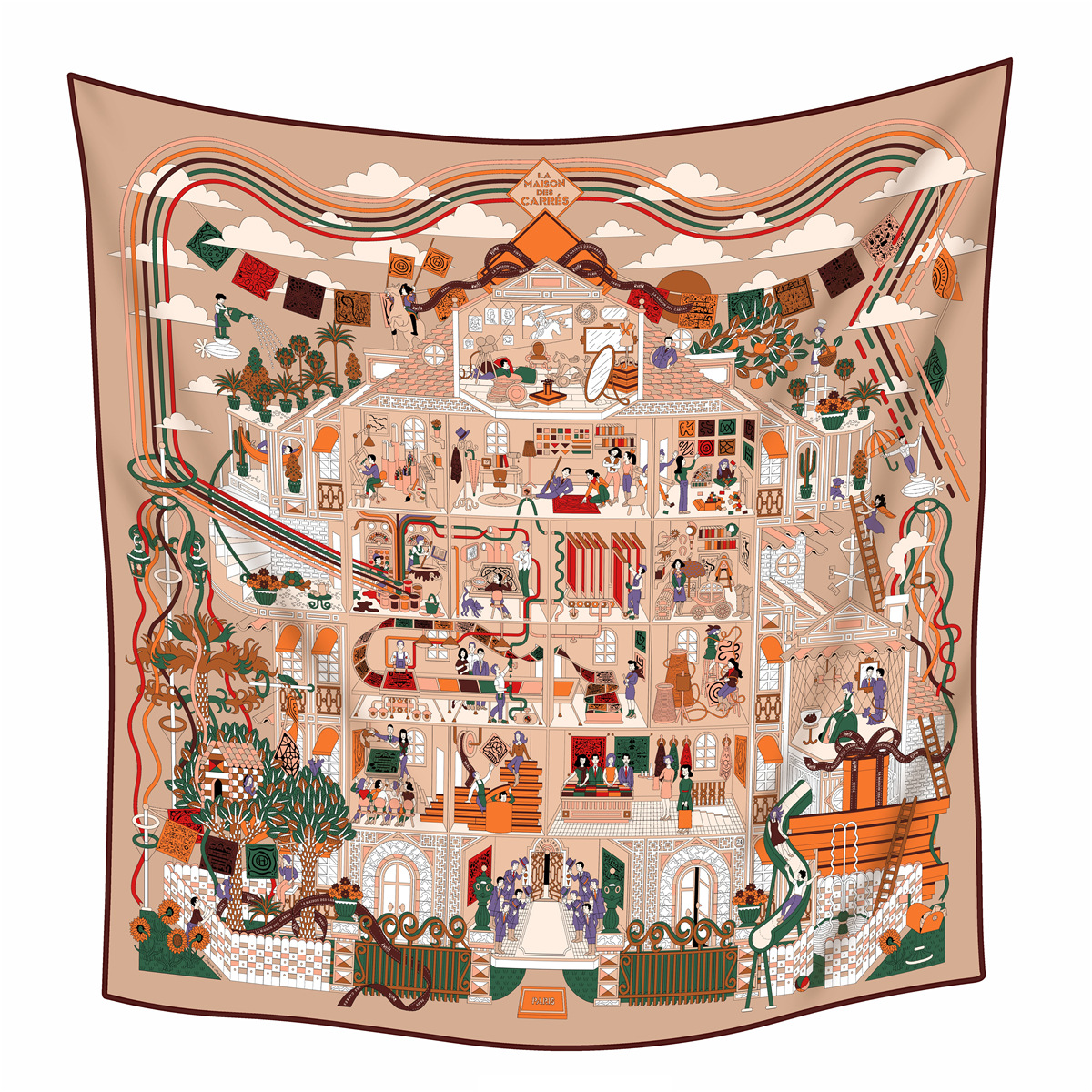 Écharpe d'hiver 90 cm pour femme, châles de luxe en cachemire et soie, bords roulés à la main, bandanas, accessoires pour sac et tête