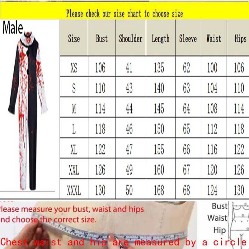 Costumes d'halloween pour hommes, Costume de Cosplay Art le Clown, film Terrifierr 2, combinaison sanglante, tenues d'horreur