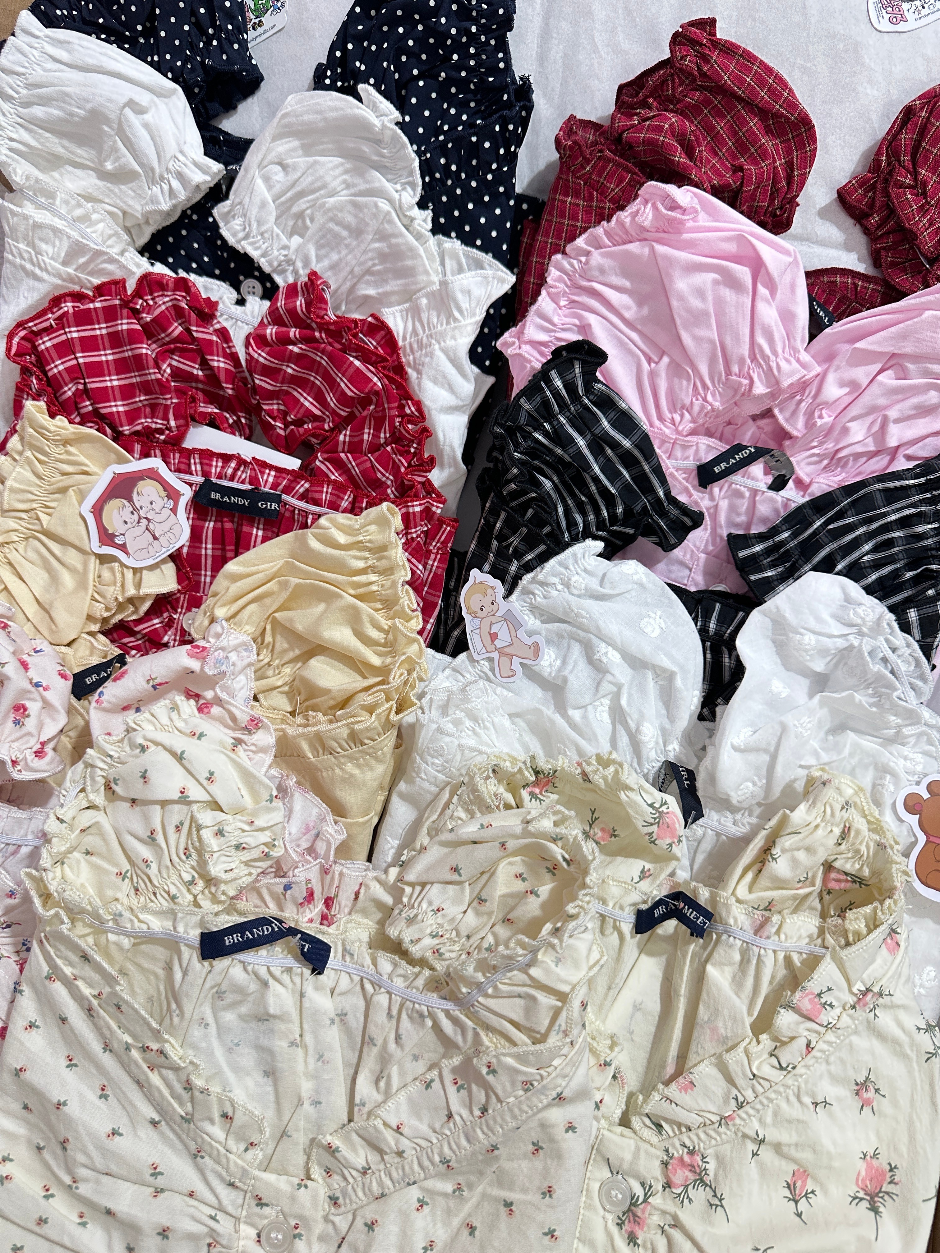T-shirt imprimé Floral pour femmes, chemisier à volants, col en V, pliable, simple boutonnage, été, doux, Vintage, manches bouffantes, chemise Slim Y2K