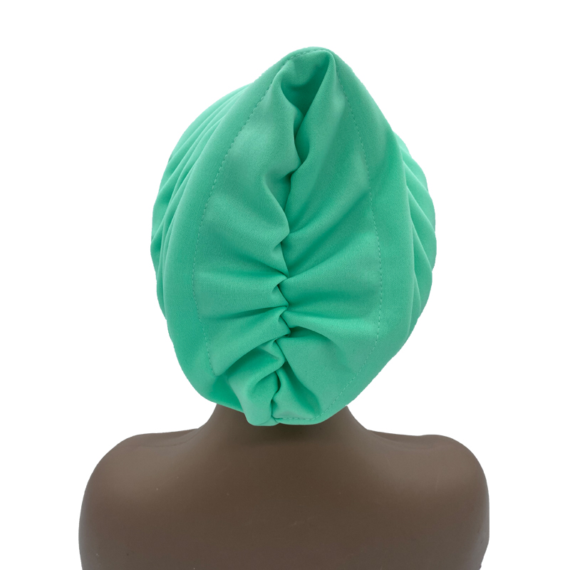 Couleur bonbon dames bandeau musulman Hijab Bonnets mode couvre-chef tendance élastique corps complet plissé Turban casquette pour les femmes