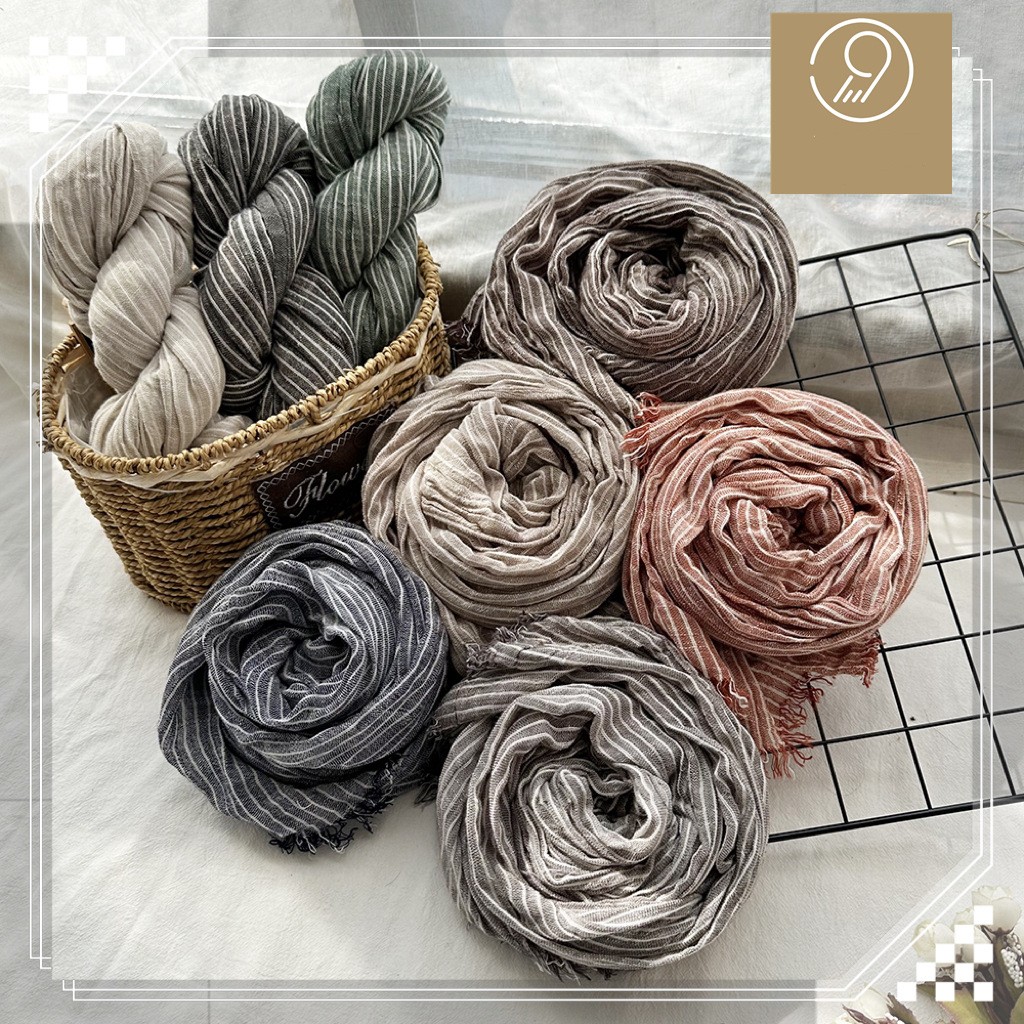 Écharpe en lin de coton pour hommes, écharpes rayées pour hommes, foulard chaud de la présidence, châle rond, accessoires masculins, mode, automne, hiver