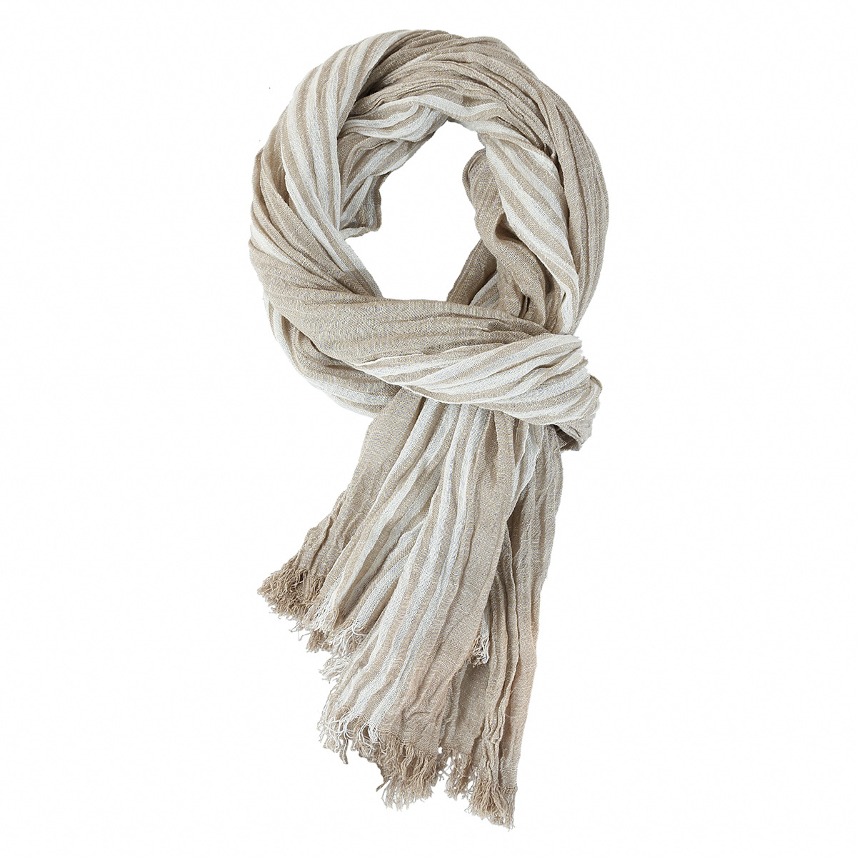 Mode Patchwork rayé hommes écharpe coton lin automne hiver chaud foulard court gland Bufanda mâle accessoires foulards