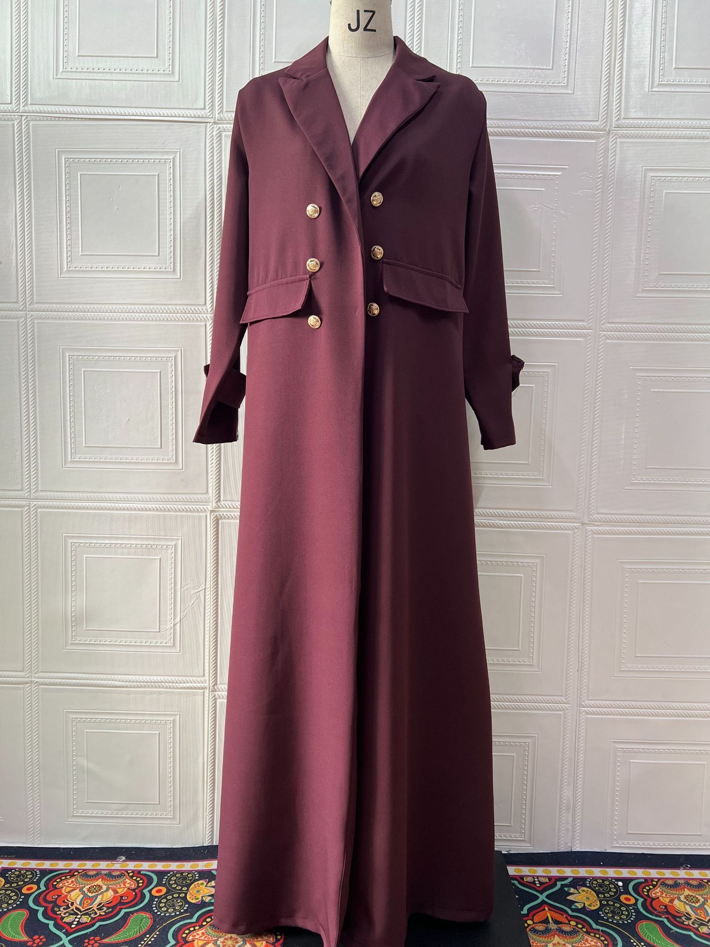 Eid femmes Abaya Robe musulmane Trench manteau automne fête Ramadan Long Cardigan Abayas robes Largos arabe longue Robe maroc caftan