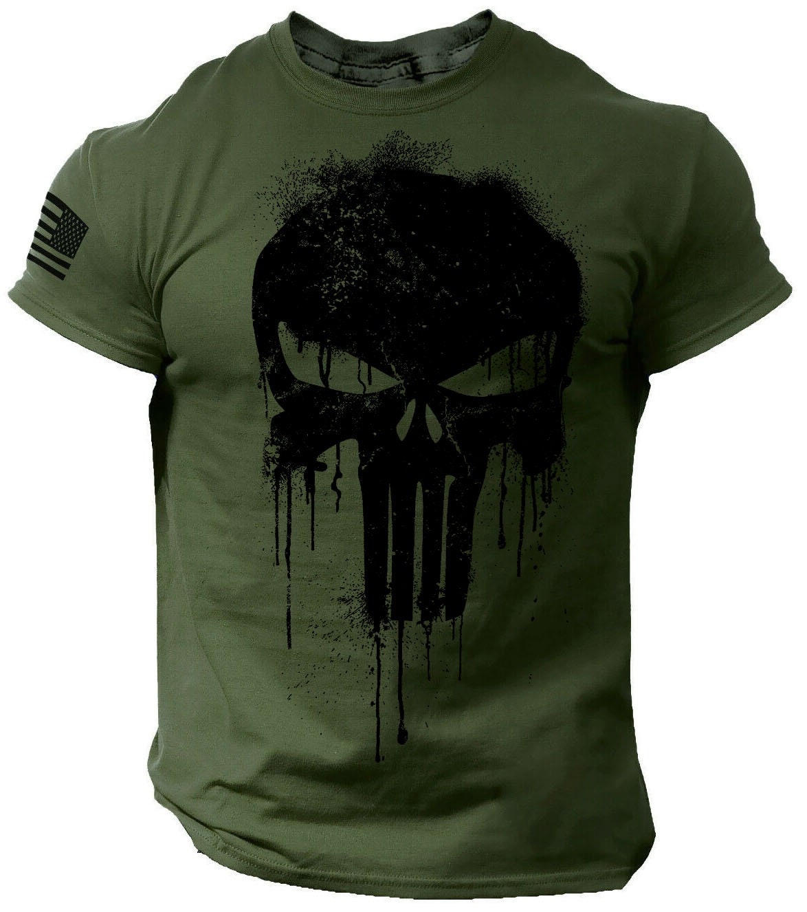 T-shirt pour homme, imprimé 3D, motif militaire patriotique, t-shirt à manches courtes surdimensionné, vêtements de sport pour homme, hauts et t-shirts