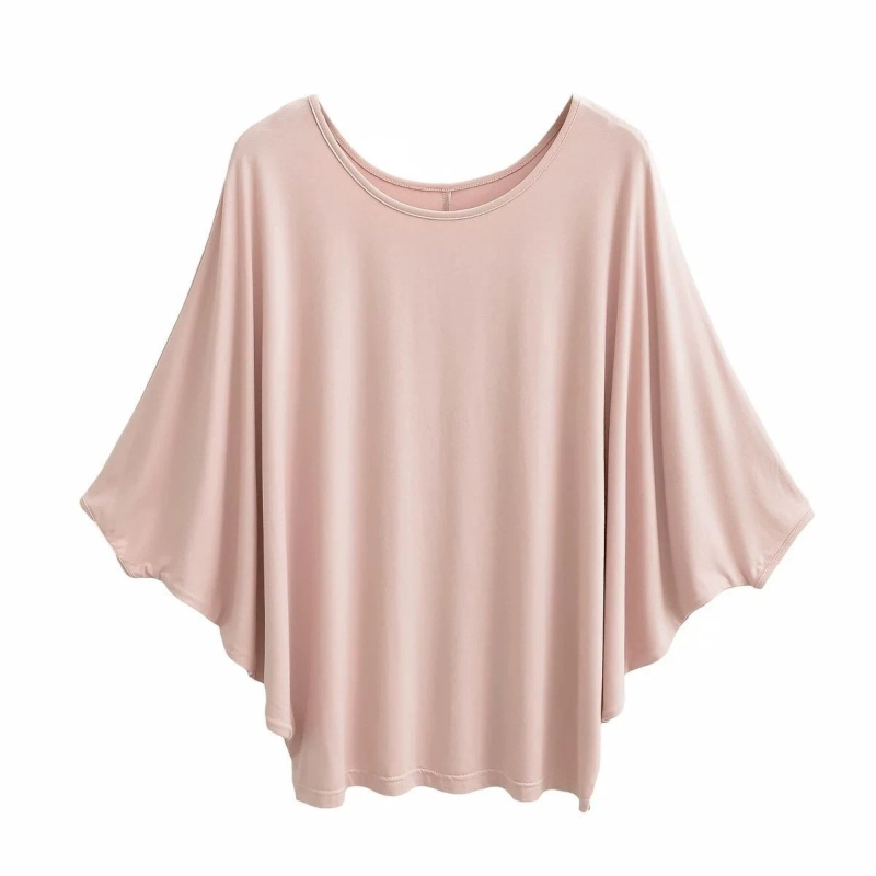 T-shirts amples et décontractés pour femmes, style streetwear, couleur unie, manches courtes, coupe irrégulière, tendance mode été