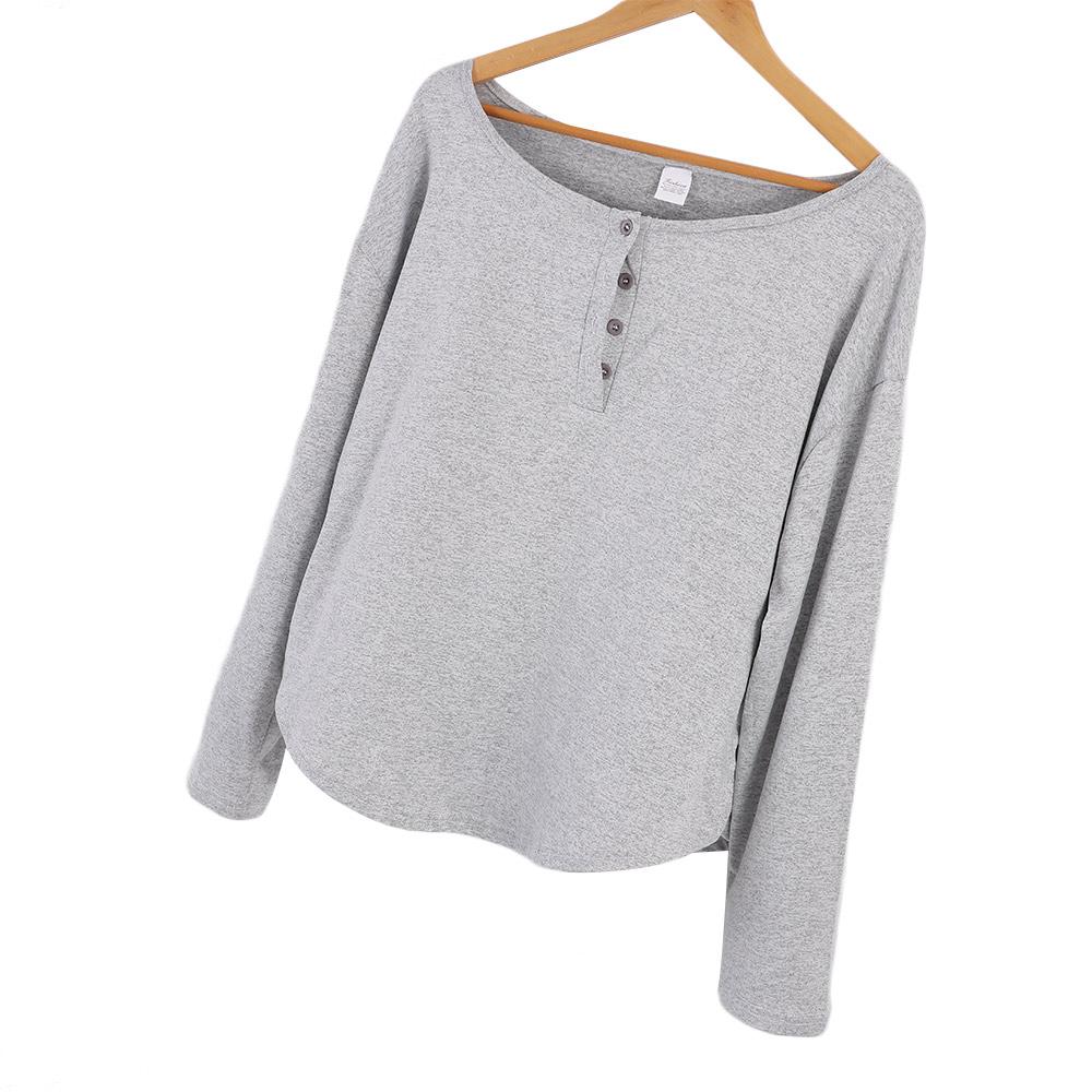 Mode coréenne Y2k, débardeur à boutons, col en V, crop top, t-shirts à manches longues pour femme