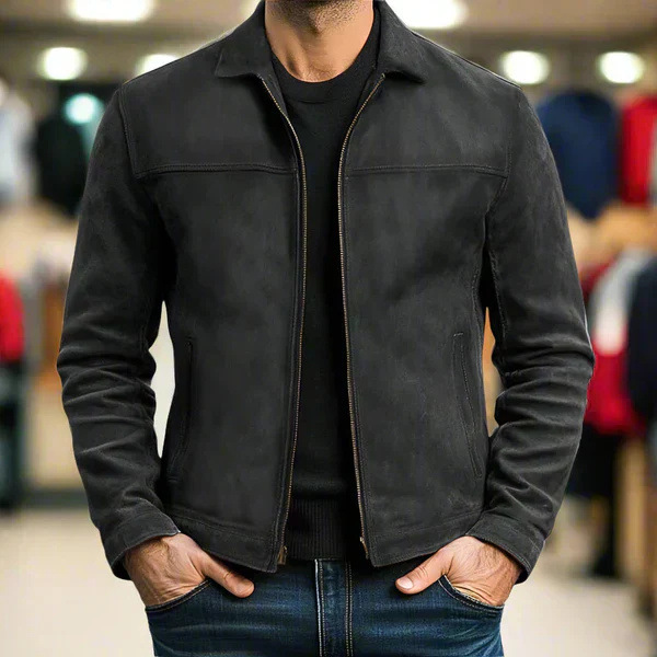 Veste courte vintage marron pour homme, printemps automne, style aviateur, mode jeune, coupe ample, fermeture éclair, couleur unie
