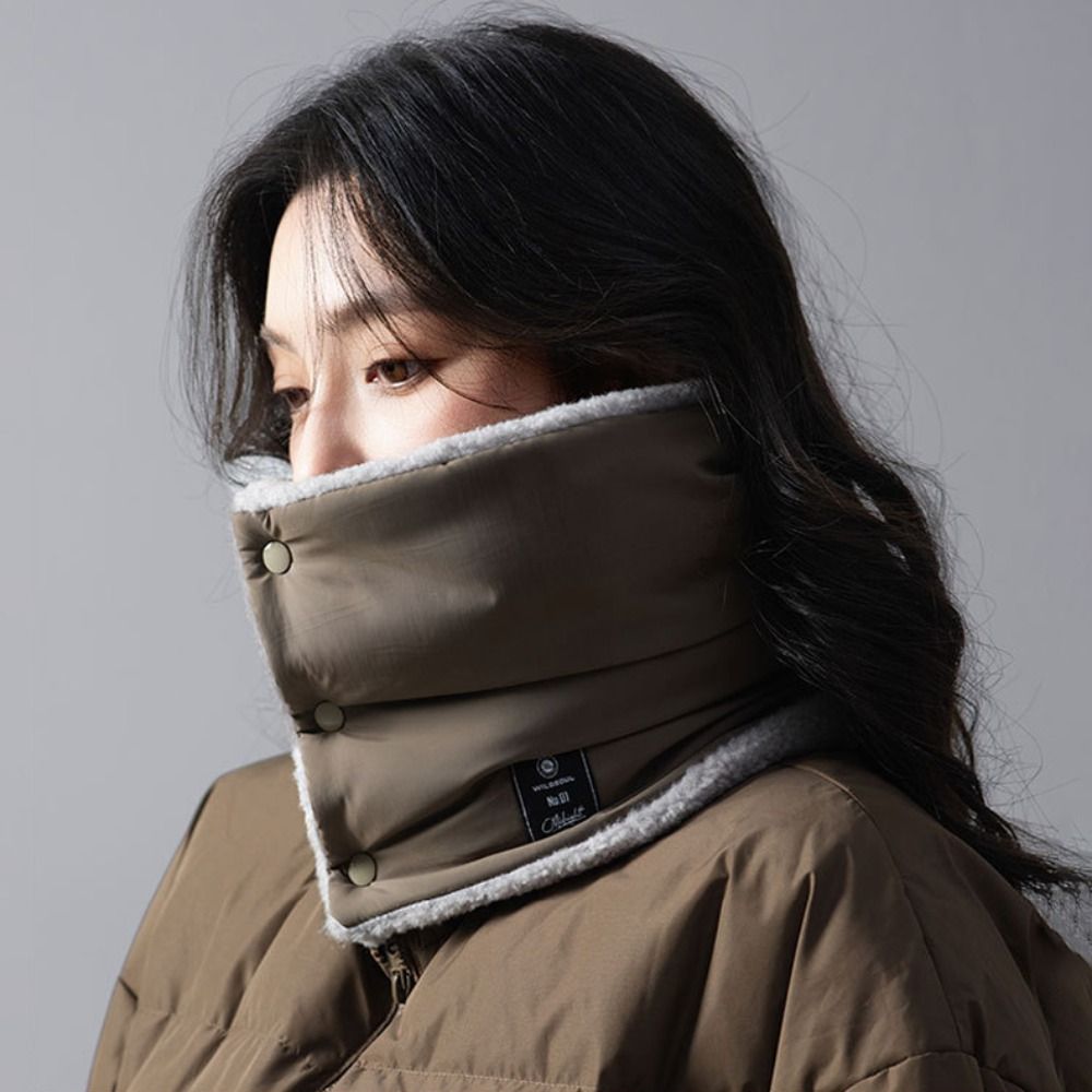 Cache-cou polyvalent en coton matelassé, écharpe thermique épaisse pour l'hiver, garde le cou au chaud, pour hommes et femmes, pour activités de plein air.