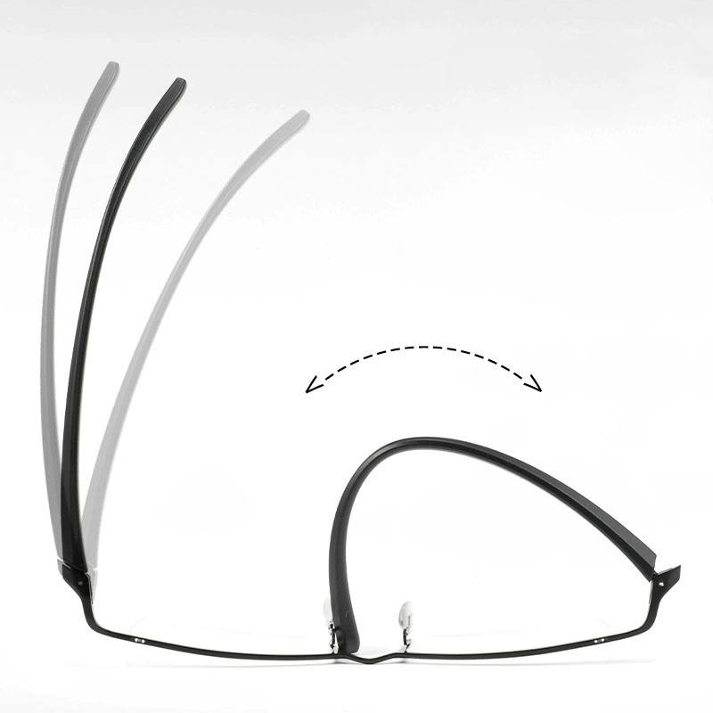 EYELUYAN demi-jante métal lunettes cadre pour hommes lunettes mode Cool optique-lunetterie homme lunettes Prescription cadre P8190