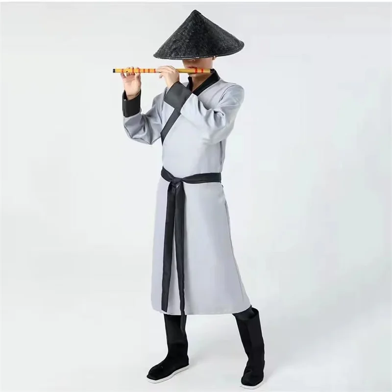Nouveau Costume de Héros Chinois Ancien pour Homme, Tenue Traditionnelle de Sabreur, Robe de Cosplay d'Assassin Vintage pour Arts Martiaux, Hanfu pour Hommes et Femmes