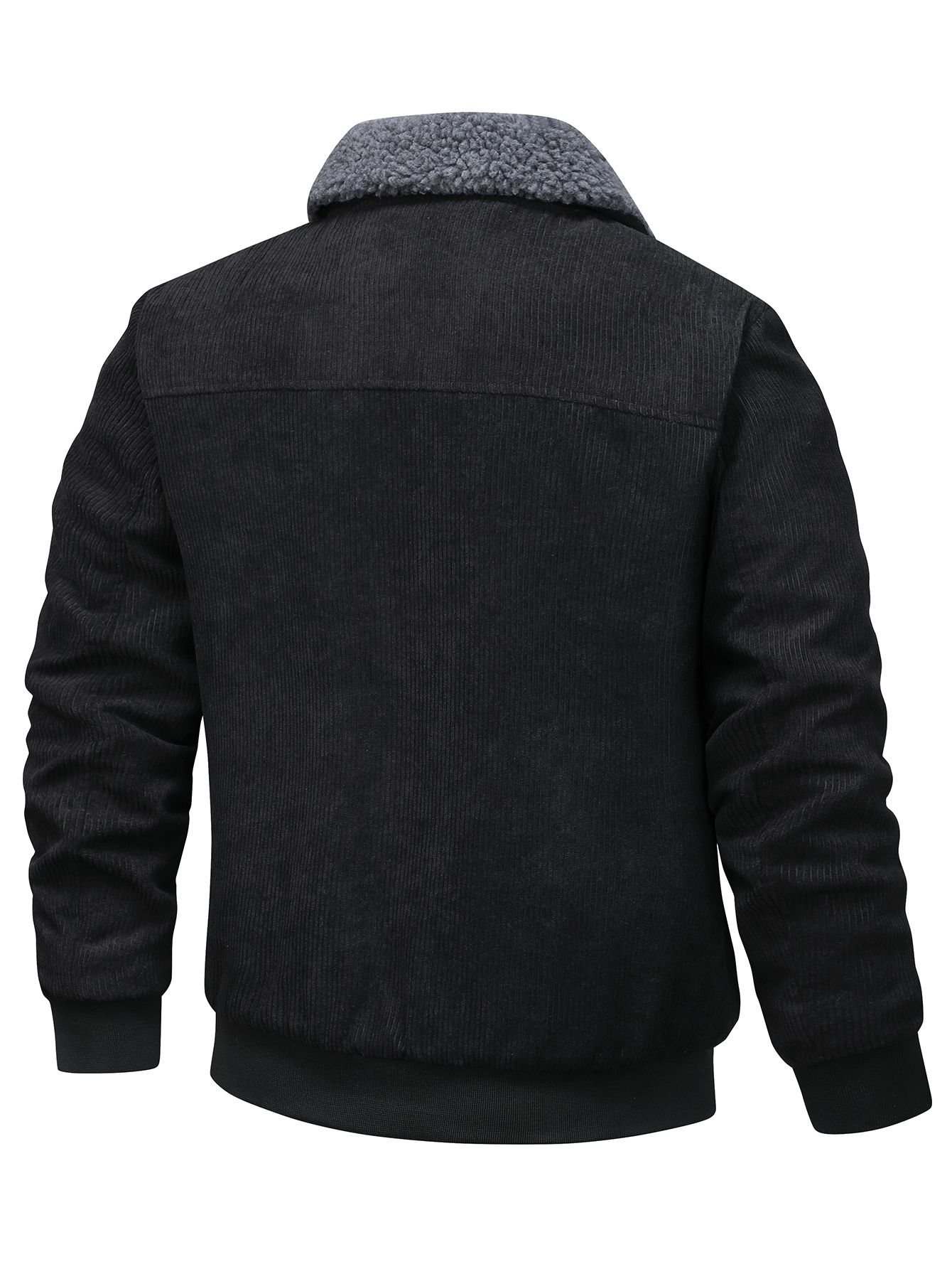 Veste en velours côtelé pour hommes, durable et résistante à l'usure, polyvalente et facile à assortir, adaptée à un vêtement décontracté léger sur le lieu de travail, activités de plein air légères, superposition en automne et en hiver, échauffement pour le sport, sorties décontractées et courts